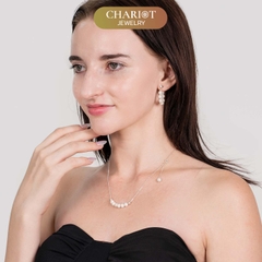 Dây chuyền DCJ83 ngọc trai thời trang thanh lịch bạc 925 ChariotJewelry