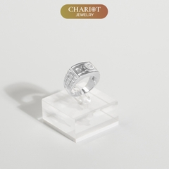 Nhẫn bạc S925 NCJ78 khắc chữ DAD món quà ý nghĩa dành tặng bố ChariotJewelry