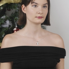 Dây chuyền bạc DCJ35 Red Stocking Christmas S925 ChariotJewelry