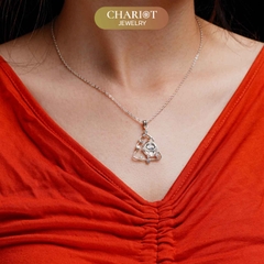 Dây chuyền bạc s925 DCJ36  Cung Hoàng Đạo mừng Giáng Sinh, ChariotJewelry