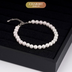 Lắc tay BCJ03 ngọc trai mix màu quý phái Chariot Jewelry
