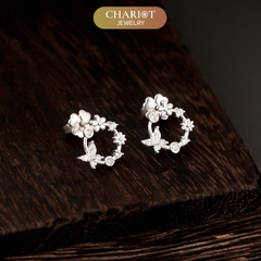Khuyên tai bạc ECJ41 Vernalagnia s925 ChariotJewelry
