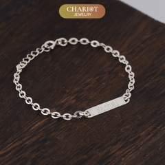 Lắc tay BCJ16 khắc tên cho em bé Chariot Jewelry