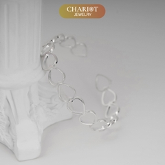 Lắc tay BCJ24 liên kết trái tim Chariot Jewelry