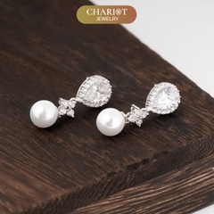 Khuyên tai bạc ECJ71 vũ trụ lấp lánh, bí ẩn Chariot Jewelry