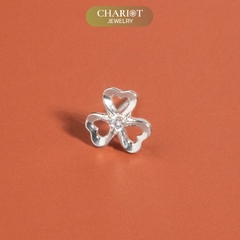 Khuyên tai bạc ECJ72 cánh hoa nhỏ xinh Chariot Jewelry