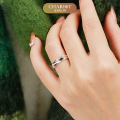 Nhẫn Bạc NCJ19 Lượn Sóng Vintage Chariot Jewelry