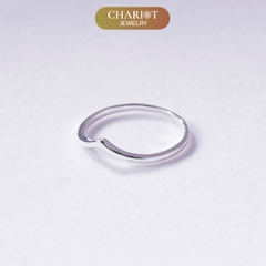 Nhẫn Bạc NCJ06 Chevron Cổ Điển Chariot Jewelry