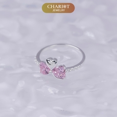 Nhẫn bạc NCJ47 Tình yêu và Hi vọng ChariotJewelry