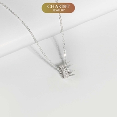 Dây Chuyền Bạc S925 DCJ117 Mặt Chữ Cái Chariot Jewelry
