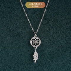 Dây chuyền DCJ202 Dreamcatcher, lá bùa may mắn và bình yên, ChariotJewelry