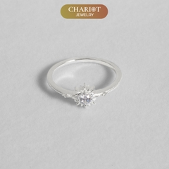 Nhẫn Bạc NCJ01 Vô Cực Đính Đá Chariot Jewelry