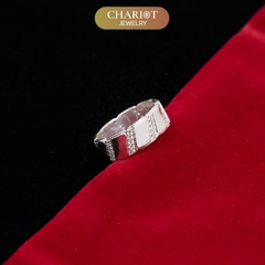 Nhẫn bạc S925 NCJ76 biểu tượng sức mạnh cho nam ChariotJewelry