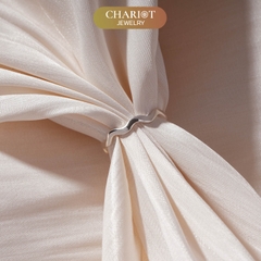Nhẫn bạc NCJ12 Gợn Sóng Phong Cách Nhẹ Nhàng Chariot Jewelry