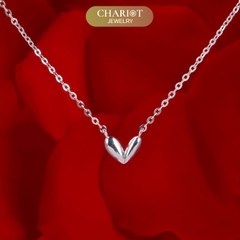 Dây chuyền S925 DCJ111 Tiny Heart, quà tặng Valentine ý nghĩa, ChariotJewelry