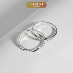 Nhẫn đôi bạc S925 nam nữ NCJ102 Fateful Union, nhẫn couple bạc, quà tặng Valentine ý nghĩa dành tặng bạn gái, ChariotJewelry