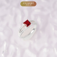 Nhẫn Bạc NCJ61 Round Stone ChariotJewelry