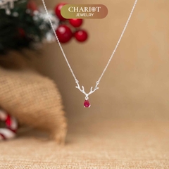 Dây chuyền bạc DCJ28 Reindeer Antler S925 ChariotJewelry