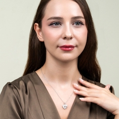 Dây chuyền bạc DCJ43 S925 Trái tim lấp lánh, quà tặng Valentine ý nghĩa, Chariot Jewelry