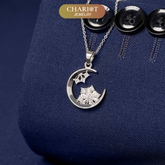 Dây chuyền bạc DCJ47 moon & star s925 ChariotJewelry