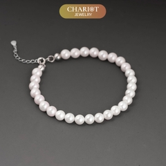 Lắc tay BCJ03 ngọc trai mix màu quý phái Chariot Jewelry