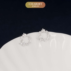 Khuyên tai bạc ECJ41 Vernalagnia s925 ChariotJewelry