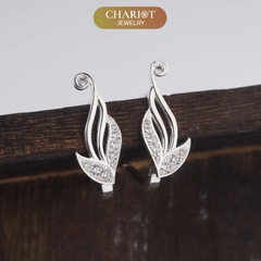 Khuyên tai bạc s925 ECJ02  Ancient Wings ChariotJewelry