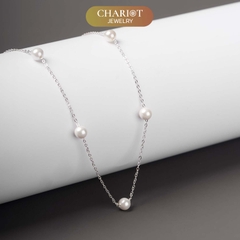 Dây chuyền bạc 925 DCJ80 ngọc trai thanh lịch dịu dàng ChariotJewelry