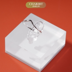 Nhẫn Bạc NCJ06 Chevron Cổ Điển Chariot Jewelry