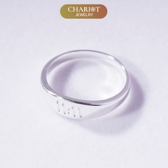 Nhẫn Bạc NCJ23 Khắc Số 11:11 May Mắn Chariot Jewelry