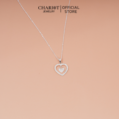 Dây chuyền DCJ07 S925 Trái tim thanh lịch, quà tặng Valentine,ChariotJewelry