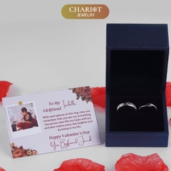 Nhẫn đôi bạc S925 nam nữ NCJ133 Soulmate, nhẫn couple bạc, quà tặng 8-3 ý nghĩa dành tặng bạn gái, ChariotJewelry