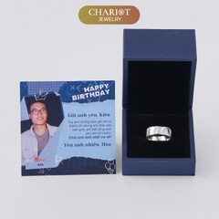 Nhẫn bạc S925 NCJ76 biểu tượng sức mạnh cho nam ChariotJewelry