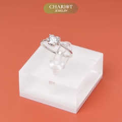 Nhẫn bạc S925 NCJ48 đính đá trái tim, quà tặng 8-3 ý nghĩa dành cho bạn gái, Chariot Jewelry