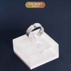 Nhẫn đôi bạc S925 nam nữ NCJ119 Harmony, nhẫn couple bạc, quà tặng 8-3 ý nghĩa dành tặng bạn gái, ChariotJewelry