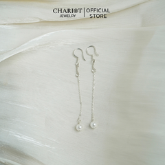 Khuyên tai nữ ECJ10 ngọc trai nhân tạo phong cách Hàn Quốc ChariotJewelry