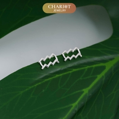 Khuyên tai bạc ECJ53 dấu ấn cung hoàng đạo ChariotJewelry