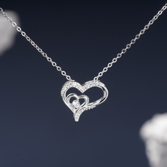 Dây chuyền DCJ06 S925 Dancing Heart, trái tim quyến rũ, quà tặng Valentine ý nghĩa, ChariotJewelry