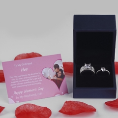 Nhẫn đôi bạc S925 nam nữ NCJ103 Tâm Giao, nhẫn couple bạc, quà tặng 8-3 ý nghĩa dành tặng bạn gái, ChariotJewelry