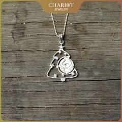 Dây chuyền bạc s925 DCJ36  Cung Hoàng Đạo mừng Giáng Sinh, ChariotJewelry