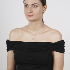 Dây chuyền DCJ93 Trái tim zich zac bạc 925 ChariotJewelry