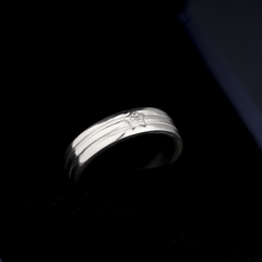 Nhẫn đôi bạc S925 nam nữ NCJ117 Stellar, nhẫn couple bạc, quà tặng 8-3 ý nghĩa dành tặng bạn gái, ChariotJewelry