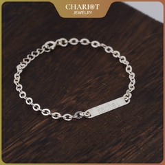 Lắc tay BCJ16 khắc tên cho em bé Chariot Jewelry