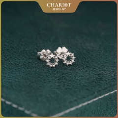 Khuyên tai bạc ECJ74 ngôi sao hy vọng lấp lánh Chariot Jewelry