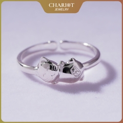 Nhẫn Bạc NCJ25 Mèo Thần Tài Chariot Jewelry