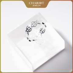 Nhẫn Bạc NCJ32 Kim Tiền Unisex Chariot Jewelry