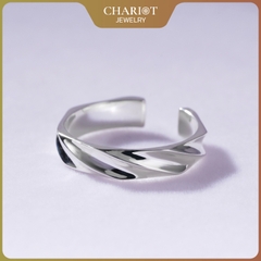 Nhẫn Bạc NCJ19 Lượn Sóng Vintage Chariot Jewelry