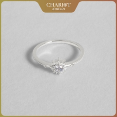 Nhẫn Bạc NCJ01 Vô Cực Đính Đá Chariot Jewelry