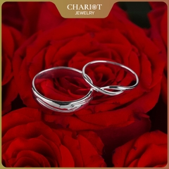 Nhẫn đôi bạc S925 nam nữ NCJ133 Soulmate, nhẫn couple bạc, quà tặng 8-3 ý nghĩa dành tặng bạn gái, ChariotJewelry
