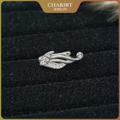 Khuyên tai bạc s925 ECJ02  Ancient Wings ChariotJewelry